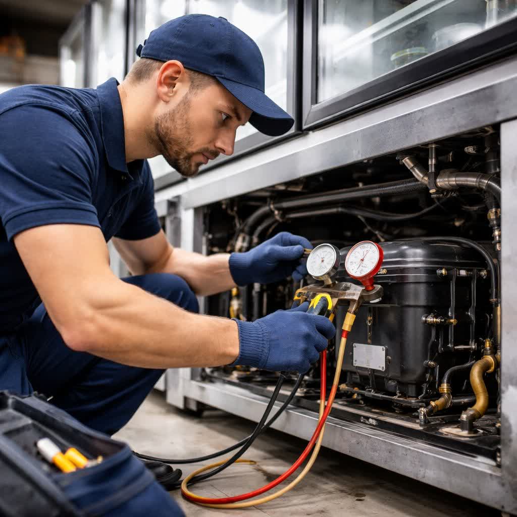 تعمیر یخچال صنعتی و ایستاده در تهران به‌صورت تخصصی